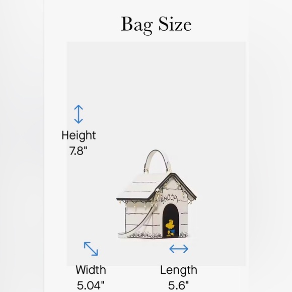 Peanuts X Kate Spade Snoopy 3D Dog House Crossbody Featuring Woodstock MSRP $449 - Picture 15 of 17